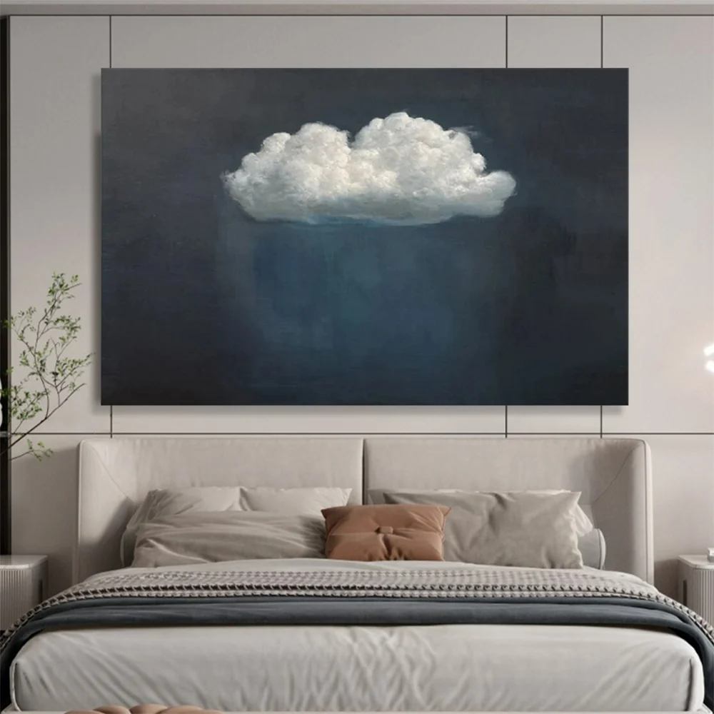 Cloud Days Living - oversized minimalist art for studio